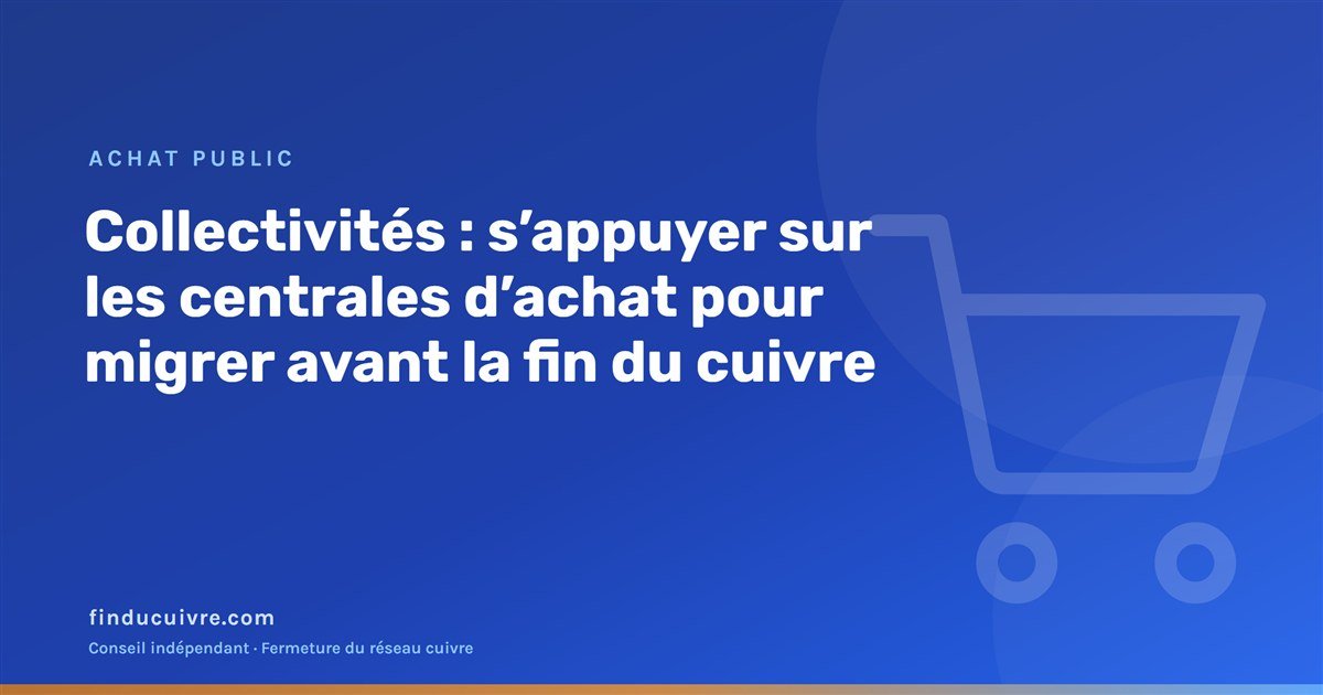 Illustration éditoriale finducuivre : collectivités et centrales d'achat pour migrer