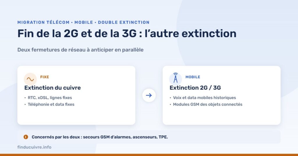 Infographie — Fin de la 2G et de la 3G : l’autre extinction qui vient