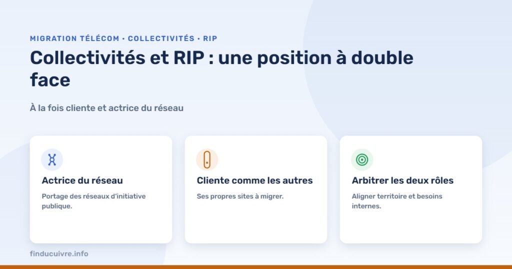 Infographie — Collectivités et réseaux d’initiative publique : une position à double face