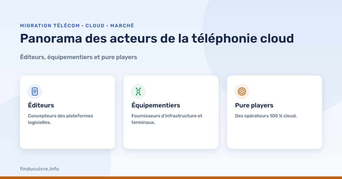 Infographie — panorama des acteurs de la téléphonie cloud