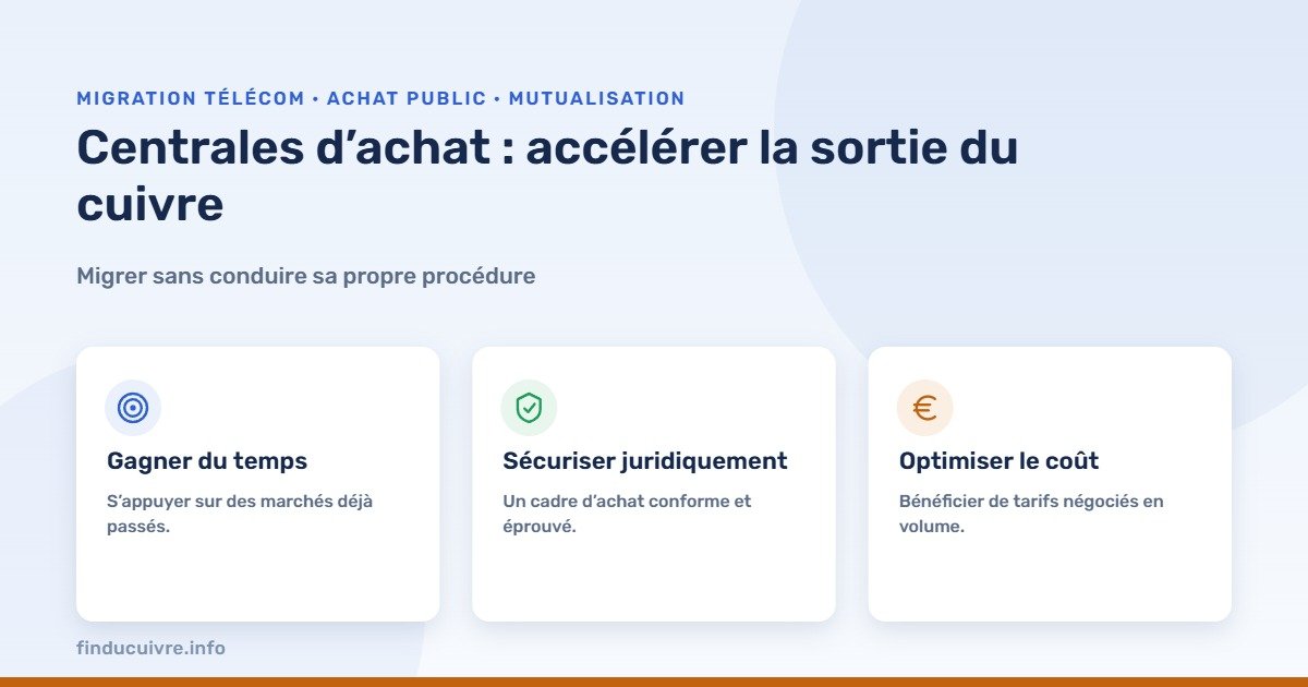 Infographie — centrales d’achat : accélérer la sortie du cuivre