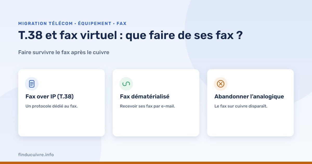 Infographie — T.38 et fax virtuel après la fin du cuivre