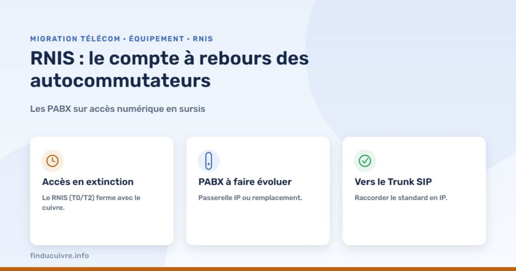 Infographie — RNIS : le compte à rebours pour les autocommutateurs d’entreprise
