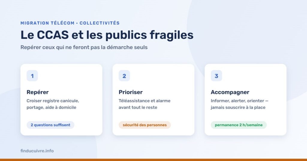 Infographie — Le CCAS et les publics fragiles : repérer, prioriser, accompagner